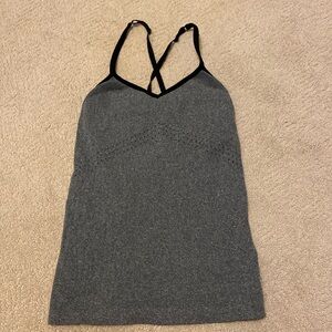Alo Yoga Gray Racerback Tank SZ S